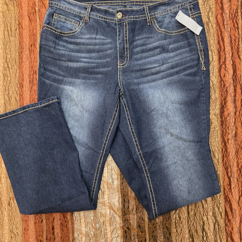 Faded Glory Classic Blue Women's Jeans.  Size 20W NWT